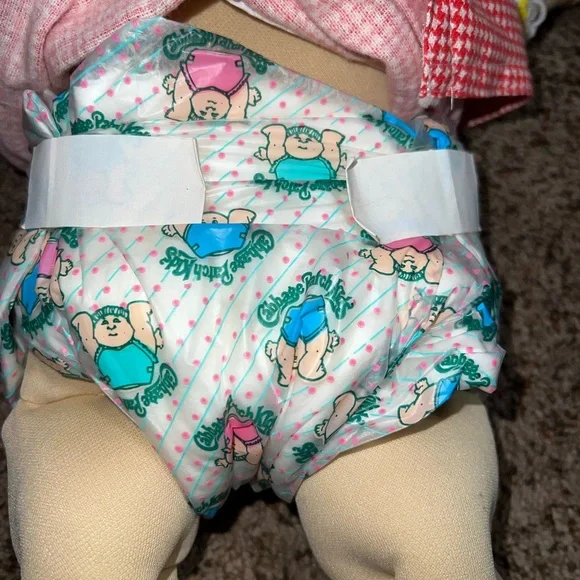 Rare vintage Jesmar Cabbage Patch Kids Doll W/original Overall/diaper - Picture 6 of 6